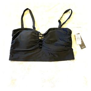 NWT torrid black lattice bikini top